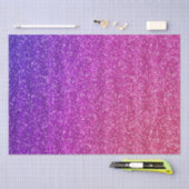 Glitterend paars en roze verloop glitter tissuepapier (Craft)