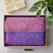 Glitterend paars en roze verloop glitter tissuepapier (Geschenk)
