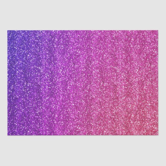 Glitterend paars en roze verloop glitter tissuepapier (Voorkant)