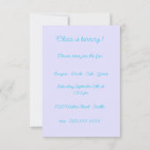 Glitterend Pastel Eenhoorn Feest Kaart (Achterkant)