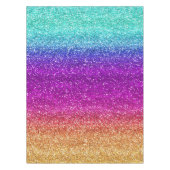 Glitterend regenboogradiënt glitters tafelkleed (Voorkant)