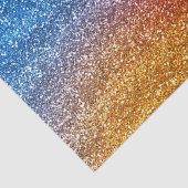 Glitterend regenboogradiënt glitters tissuepapier (Detail)