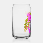 Glitterend Roze Lint Kerstmis Blikvorm Glas (Rechts)