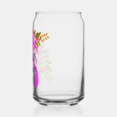 Glitterend Roze Lint Kerstmis Blikvorm Glas (Links)