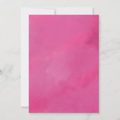 Glitterend Roze Verjaardagsfeestje Kaart (Achterkant)