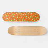 Glitterend Sinaasappel Skateboard (Horizontaal)