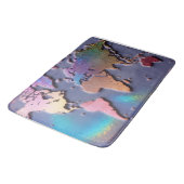 Glitterende 3D Kleurrijke Wereldkaart  Badmat (Gekanteld)