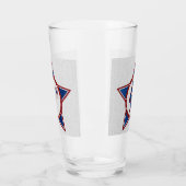 Glitterende 4 juli glas (Links)