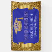 Glitterende 50e klasreünie banner (Verticaal)