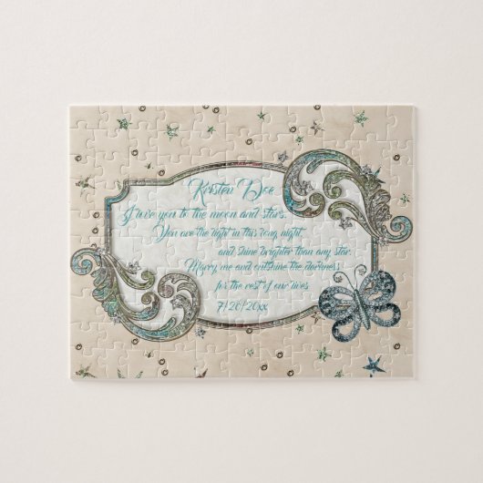 Glitterende Aangepaste Puzzel Voorstel Legpuzzel (Horizontaal)