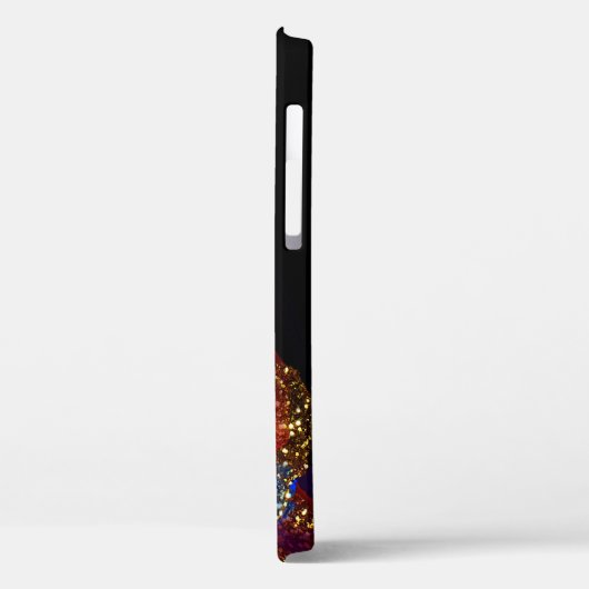 Glitterende Alcohol Inkt Case-Mate iPhone Case (Achterkant / Links)