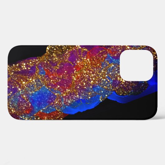 Glitterende Alcohol Inkt Case-Mate iPhone Case (Achterkant (horizontaal))