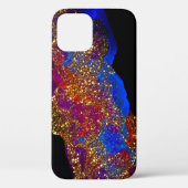 Glitterende Alcohol Inkt Case-Mate iPhone Case (Achterkant)