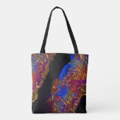 Glitterende Alcohol Inkt Tote Bag (Achterkant)