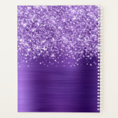 Glitterende Amethist Paarse Glam Planner (Achterkant)