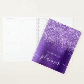 Glitterende Amethist Paarse Glam Planner (Display)