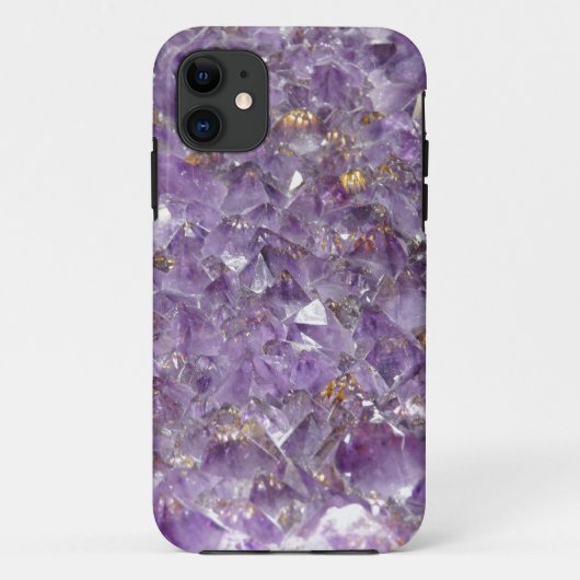 Glitterende Amethist Steen Look Iphone 5 Hoesje (Achterkant)