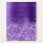 Glitterende Amethyst Paarse Glam 2025 Planner (Achterkant)