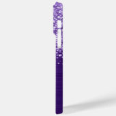 Glitterende Amethyst Paarse Glam Naam Case-Mate iPhone Case (Achterkant / Links)
