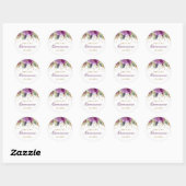 Glitterende Amethyst Quinceanera Sticker (Vel)