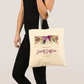 Glitterende Amethyst Sweet 16 Boodschappentas Tote Bag (Voorkant (product))