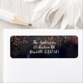 Glitterende Aquarel Aardse Rustieke Moderne Glam F Etiket (Insitu)