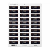 Glitterende Aquarel Aardse Rustieke Moderne Glam F Etiket (Full Sheet)