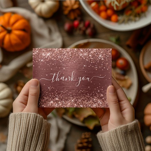 Glitterende baksteen-rode folie 40e verjaardag bed briefkaart