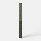 Glitterende Bodem Mosgroene iPhone Hoes – Aanpasba Hoesje (Linkerkant)