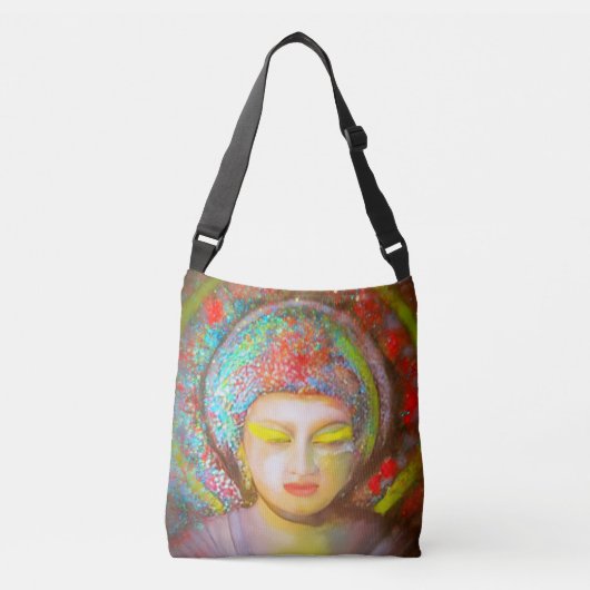 Glitterende Boeddha Crossbody Tas (Voorkant)
