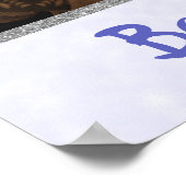 Glitterende Boom Bat Mitzvah Welkomstbord Poster (Hoek)