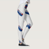 Glitterende Burger & Hotdog 4 juli Leggings (Rechts)