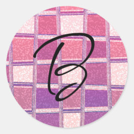 Glitterende Chunky Chic Vierkante Glamour Feest St Ronde Sticker