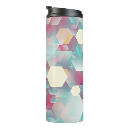  glitterende Confetti achtergrond. Thermosbeker (Geroteerd rechts)