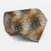 Glitterende decoratieve gouden en zilveren das (Opgerold)