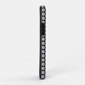 Glitterende Diamant patroon op zwart Gepersonalise Case-Mate iPhone Case (Achterkant/rechts)