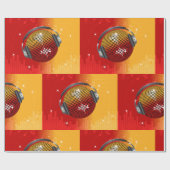 Glitterende Disco Bal Cadeaupapier (Vlak)
