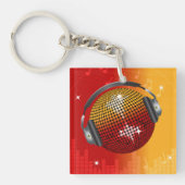 Glitterende Disco Bal Sleutelhanger (voorkant)