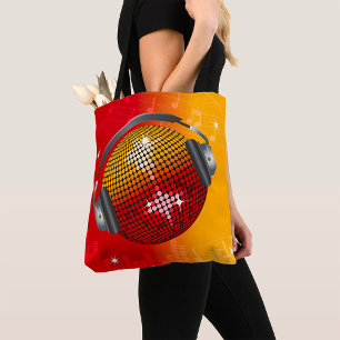 Glitterende Disco Bal Tote Bag