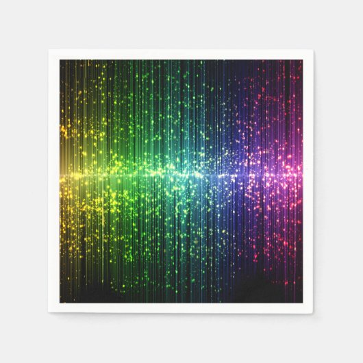 Glitterende Disco Sliert Servet (Voorkant)