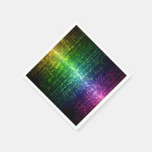Glitterende Disco Sliert Servet (Hoek)