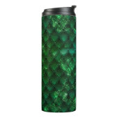 Glitterende Dragonschaalpatroon Thermosbeker (Gedraaid links)