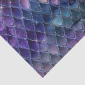 Glitterende Dragonschubben Patroon Tissuepapier (Detail)