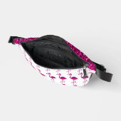 Glitterende flamingo hete roze nepschittering heuptasje (Open)