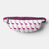 Glitterende flamingo hete roze nepschittering heuptasje (Liggend)
