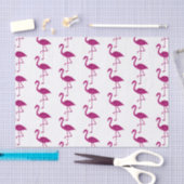 Glitterende flamingo Roze glanspatroon wit Tissuepapier (Craft)