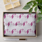 Glitterende flamingo Roze glitterpatroon wit Tissuepapier (Geschenk)