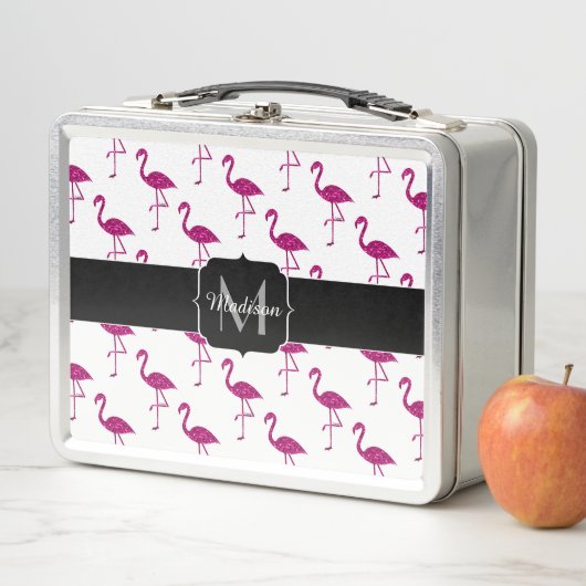 Glitterende flamingo Roze glitters glinsteren Mono (In situ)