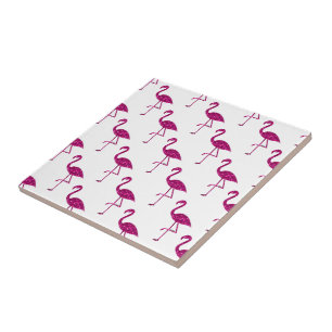 Glitterende flamingo Roze glitters glinsterend pat Tegeltje