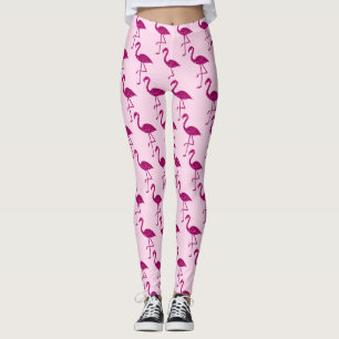 Glitterende flamingo Roze glitterspatroon Leggings
